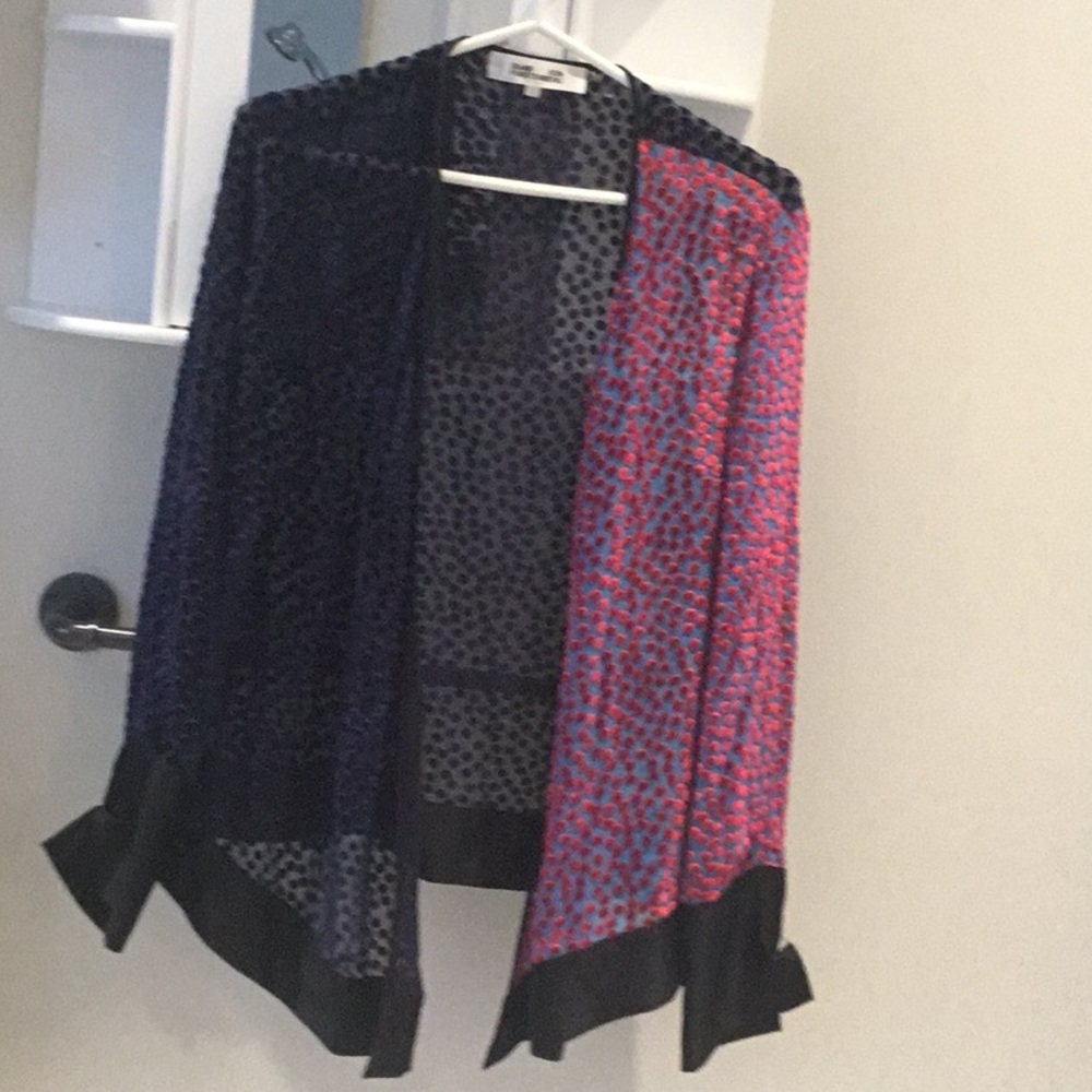 Diane Von Furstenberg open blazer